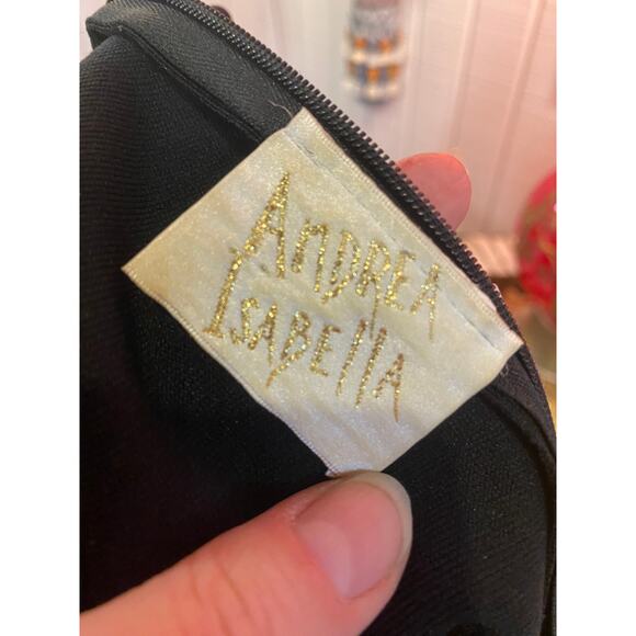 vintage 1980s black stretch jumpsuit and cropped jacket magenta chevron club xs - Picture 2 of 11